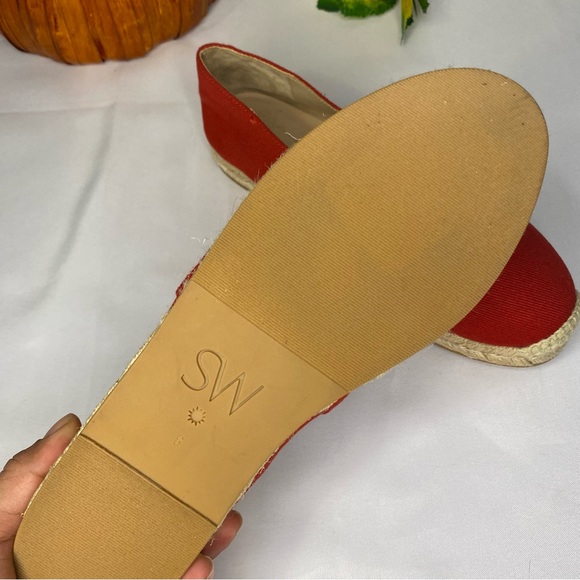 Stuart Weitzman Mykonos Twill Espadrilles In Red Size 6 - Picture 10 of 14